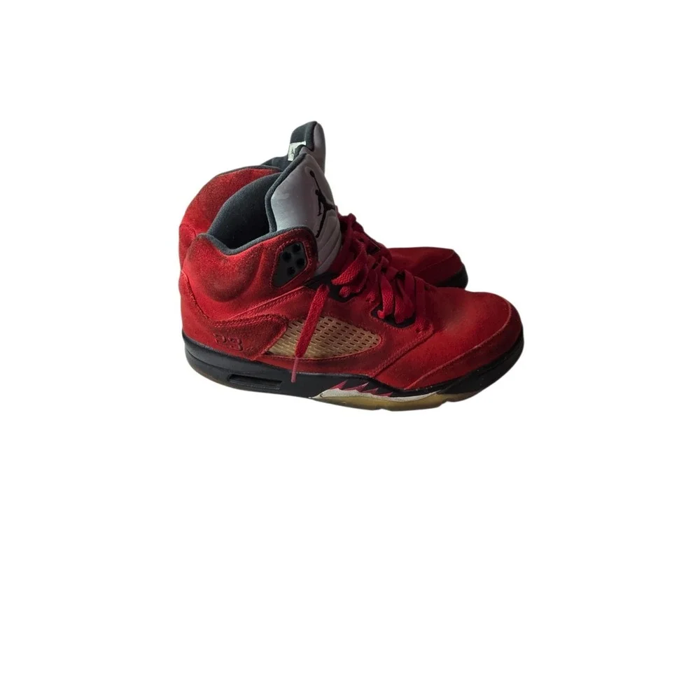 Nike Air Jordan 5 Retro 'Raging Bull' DD0587-600 Size 9.5 Red Suede COA
